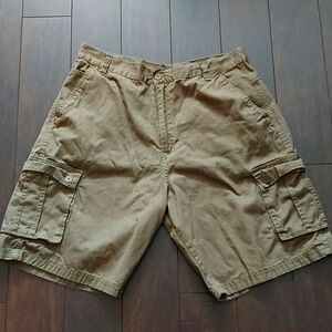 Mens Khaki Cargo Shorts
